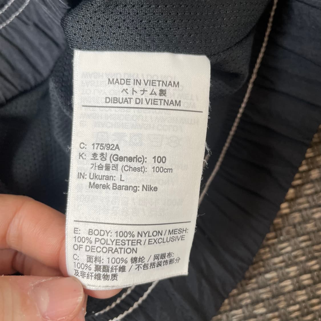 나이키 NSW 윈드러너 SW5 블랙 아노락 L 상품이미지6