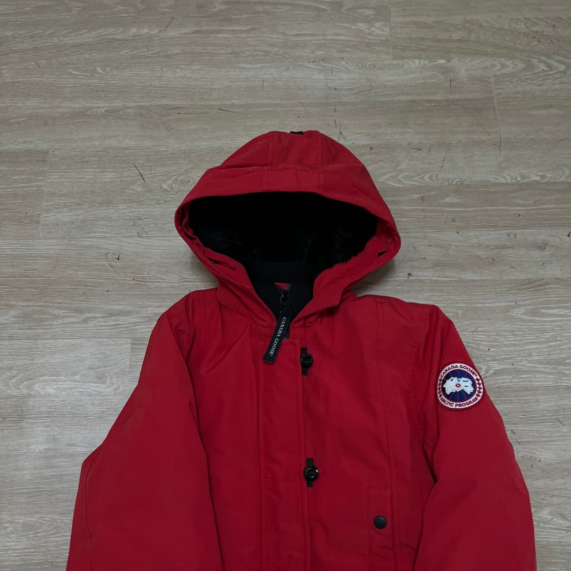 캐나다구스 여성 덕다운 켄싱턴 롱패딩 파카 점퍼 [레드] S/90 상품이미지2