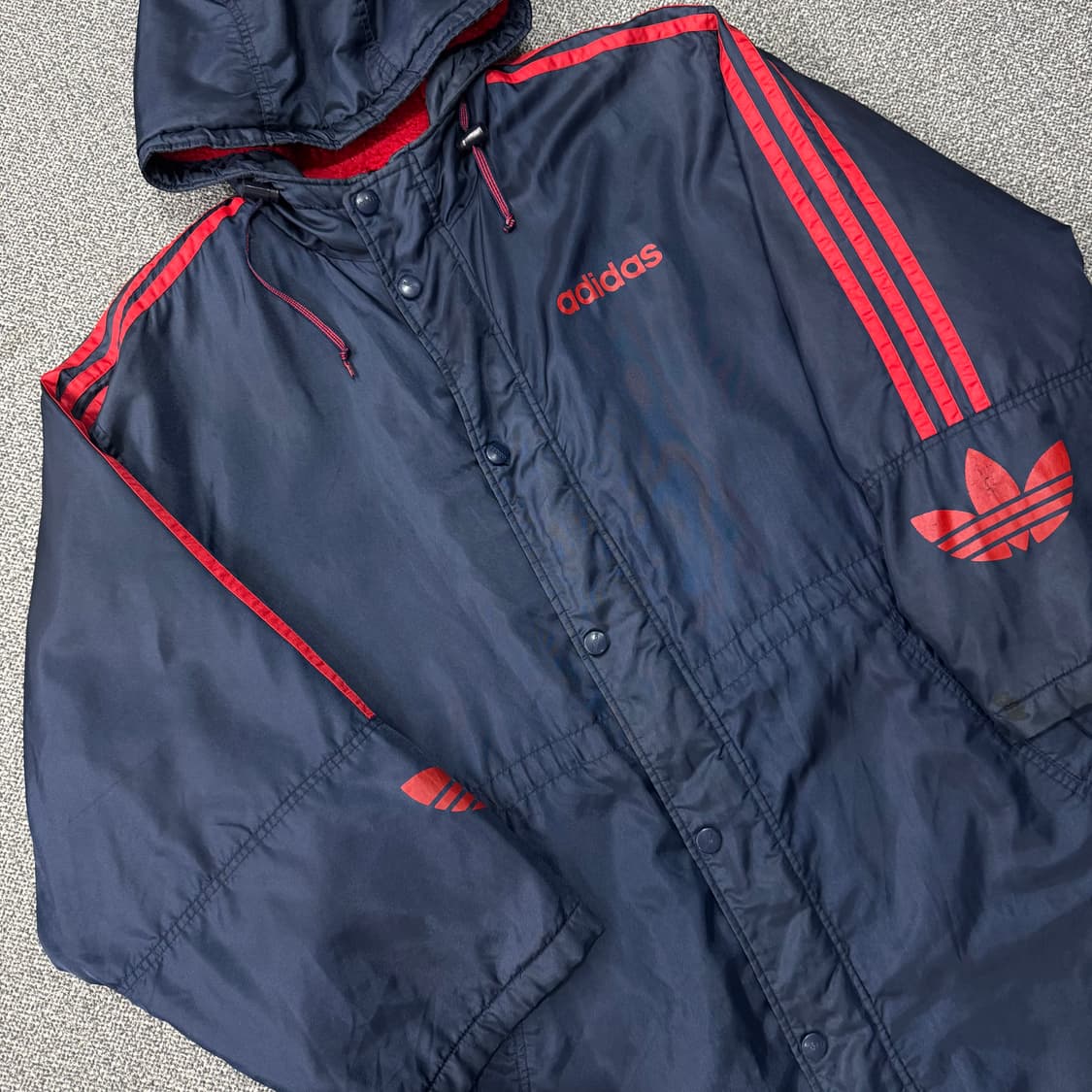 아디다스 올드스쿨 양털 롱코트 상품이미지3