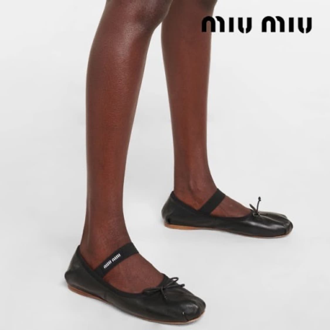 미우미우 발레리나플랫 레더 35.5 상품이미지1