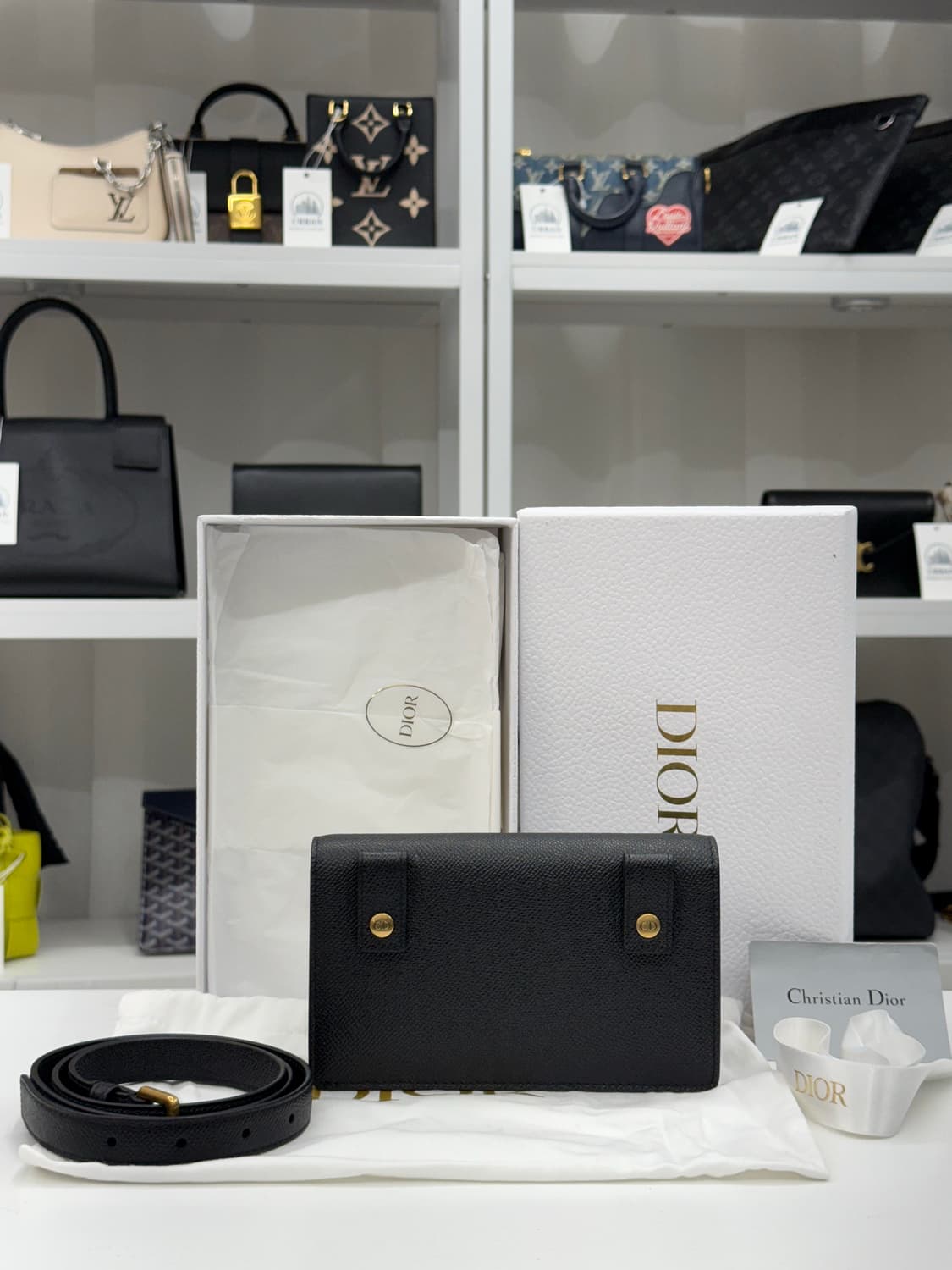 [OS] 디올 카프스킨 새들 벨트백 상품이미지2