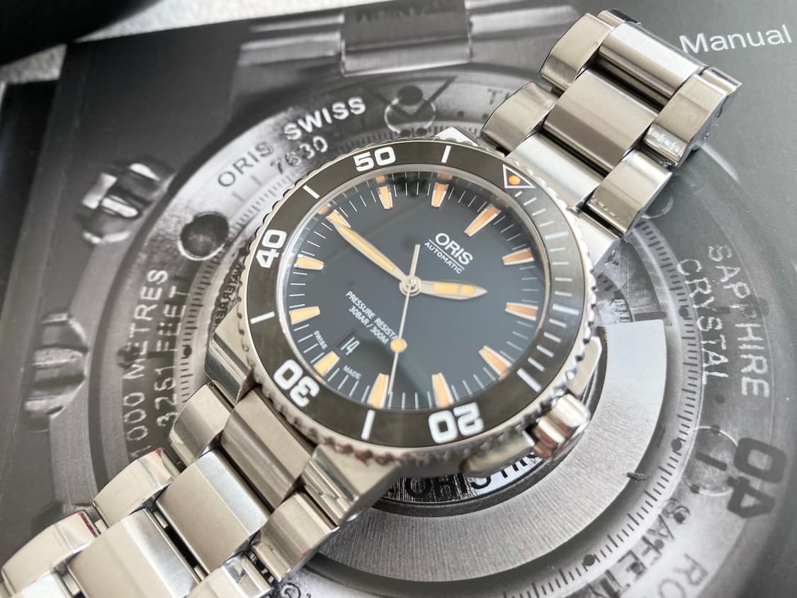 오리스 애커스 검주 43mm 오토메틱 남성용 스틸 상품이미지7