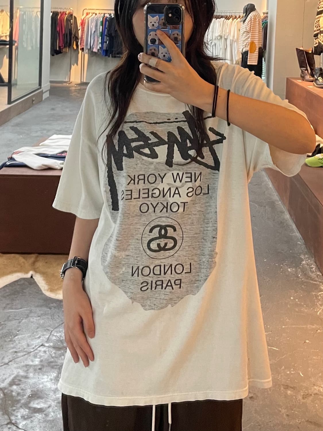 베이프 & 스투시 월드투어 반팔티 H140 상품이미지1