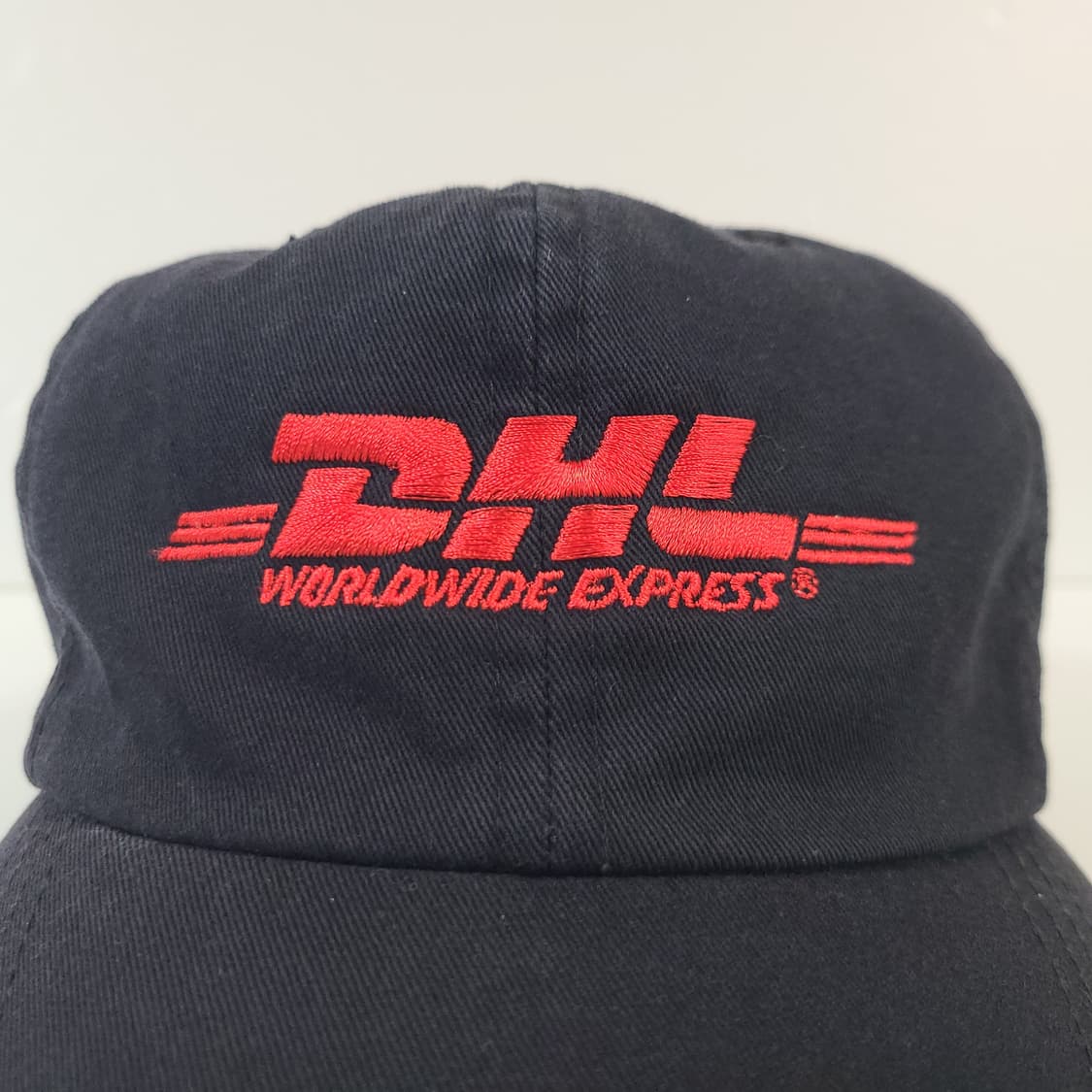 90s 빈티지 DHL 6패널 블랙 볼캡 모자 (대두 모자) 상품이미지4