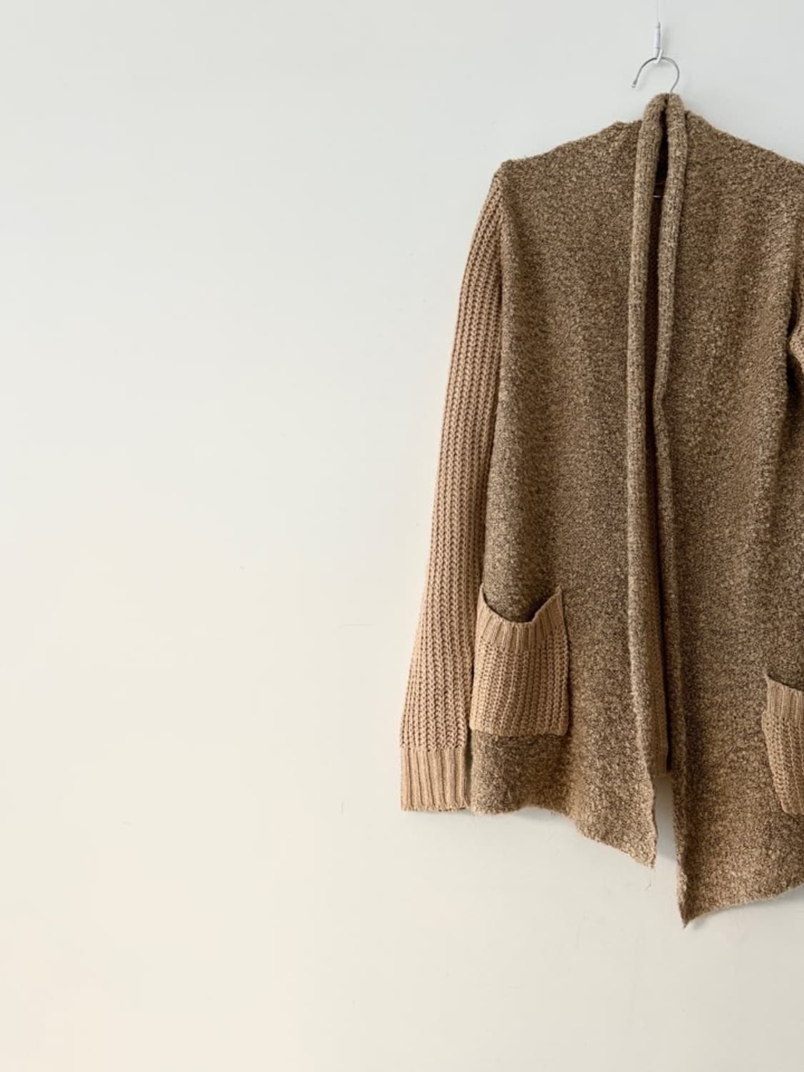 dual open pocket cardigan / yellow beige 상품이미지2