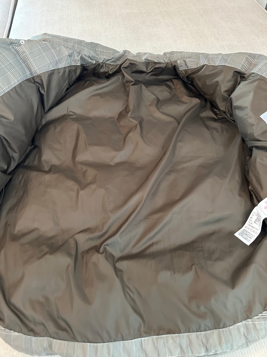 새상품) 8세컨즈 체크패딩 / 100 상품이미지6