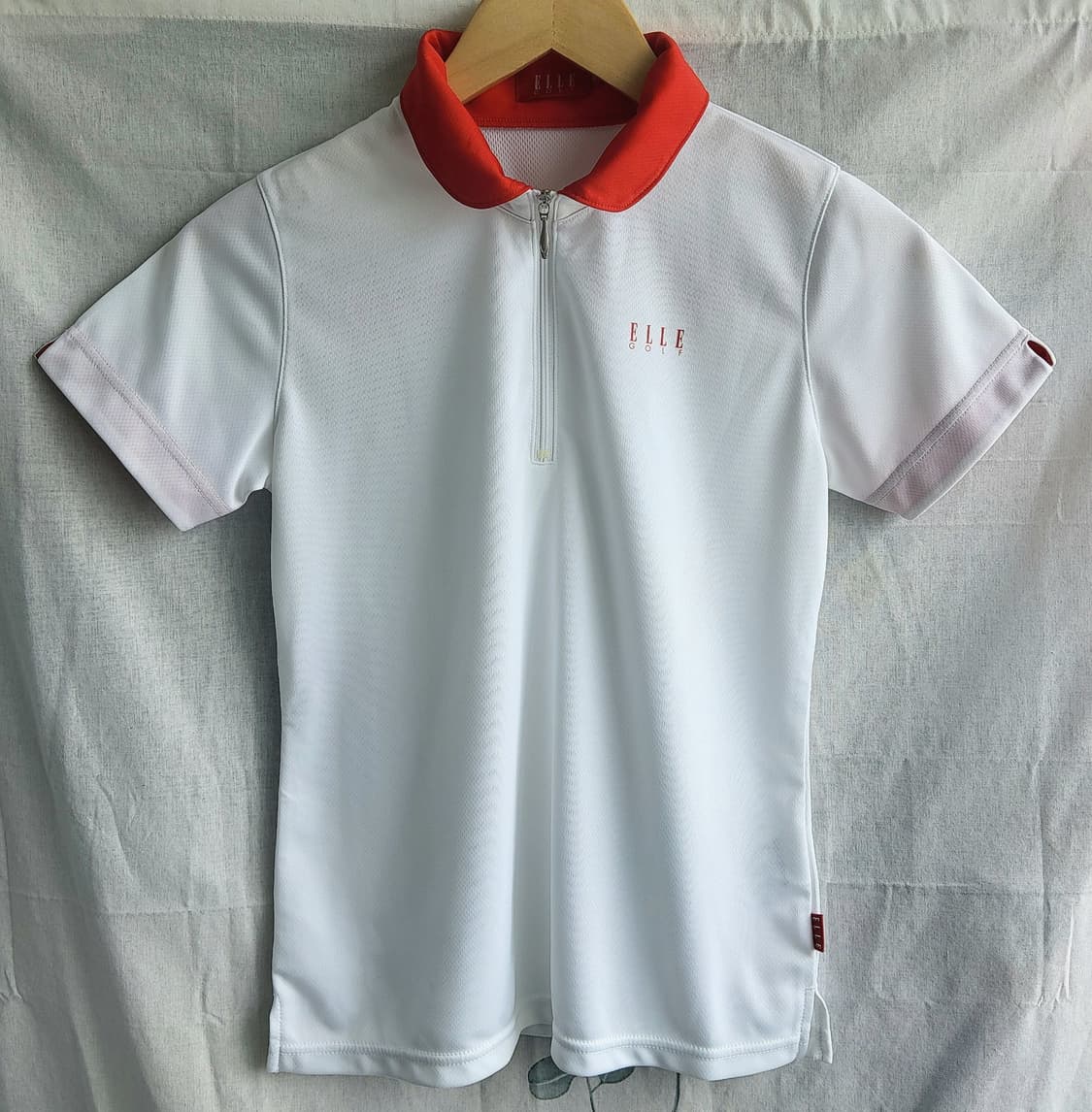 ELLE GOLF 엘르골프 여성 하프집업 반팔 카라티 M 기능성 폴리 상품이미지1