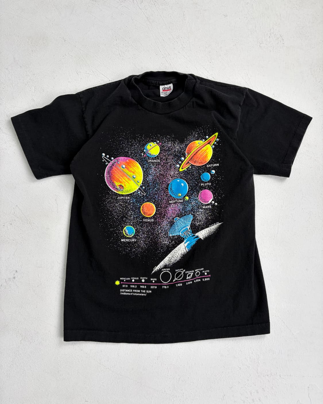 90s Astronomy Tee (black) 상품이미지1