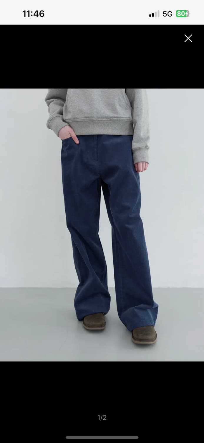 엔조블루스s 코듀로이 와이드팬츠 상품이미지1