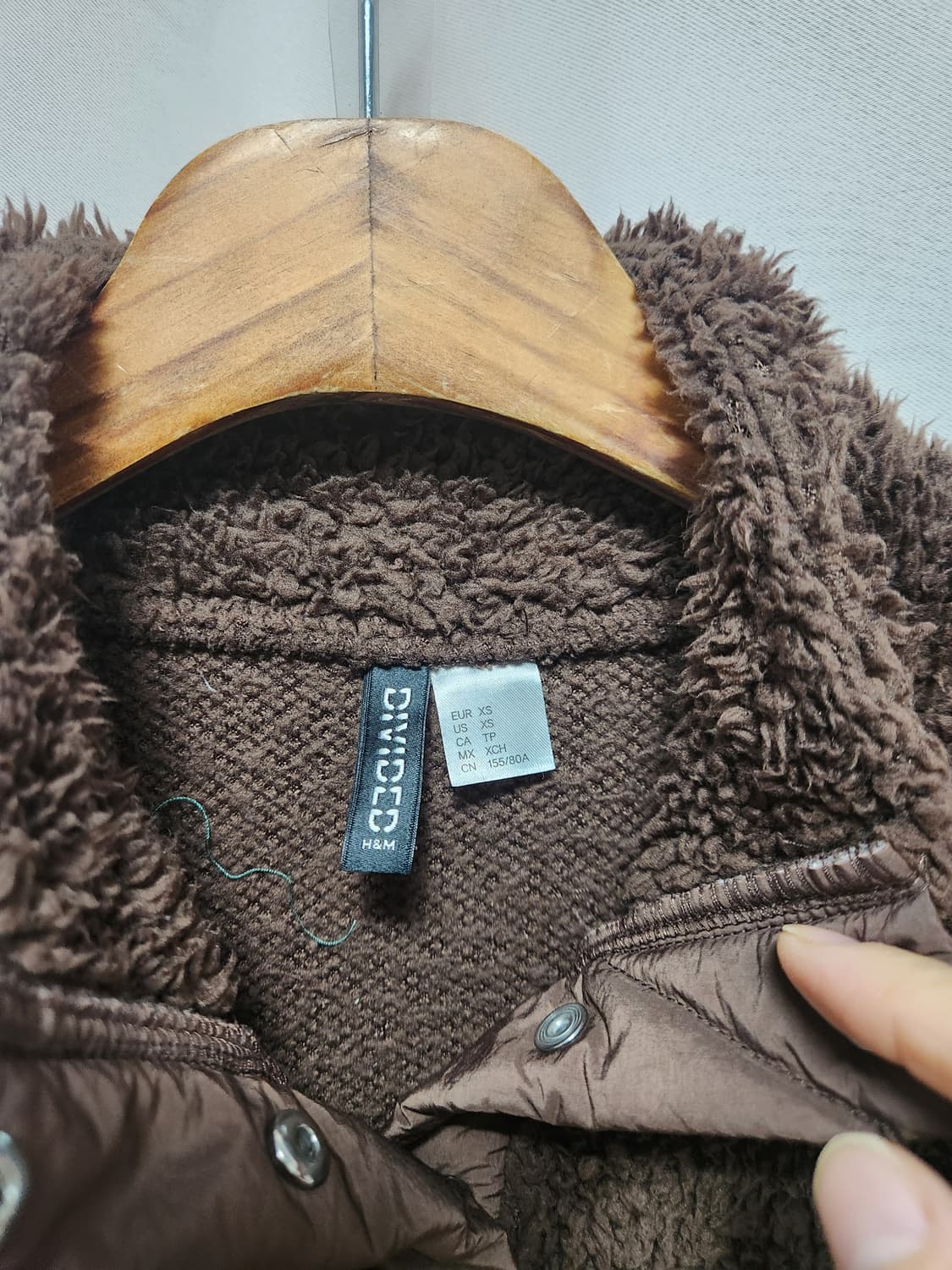 Divided의 브라운 테디 플리스 베스트 상품이미지3