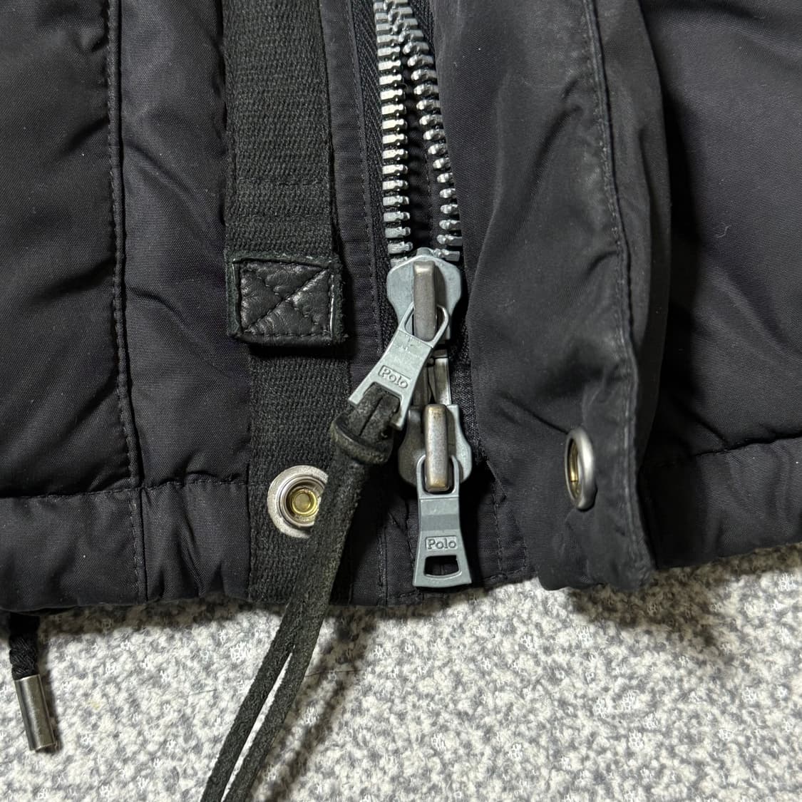 폴로 랄프로렌 블랙 덕다운 패딩 XL 상품이미지8