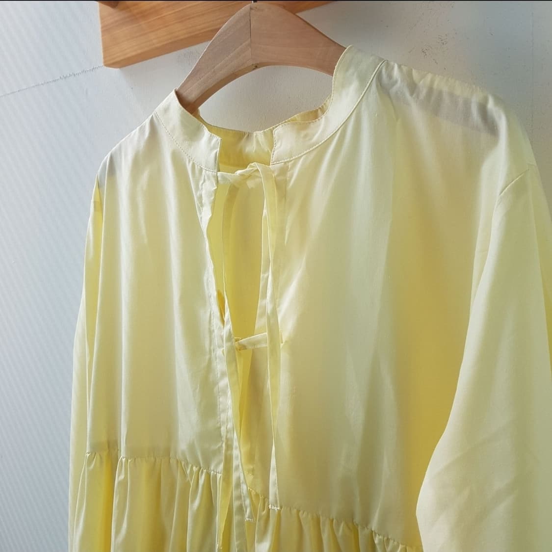 프릭스토어 벌룬 슬리브 베스트 레이어드 원피스 상품이미지7