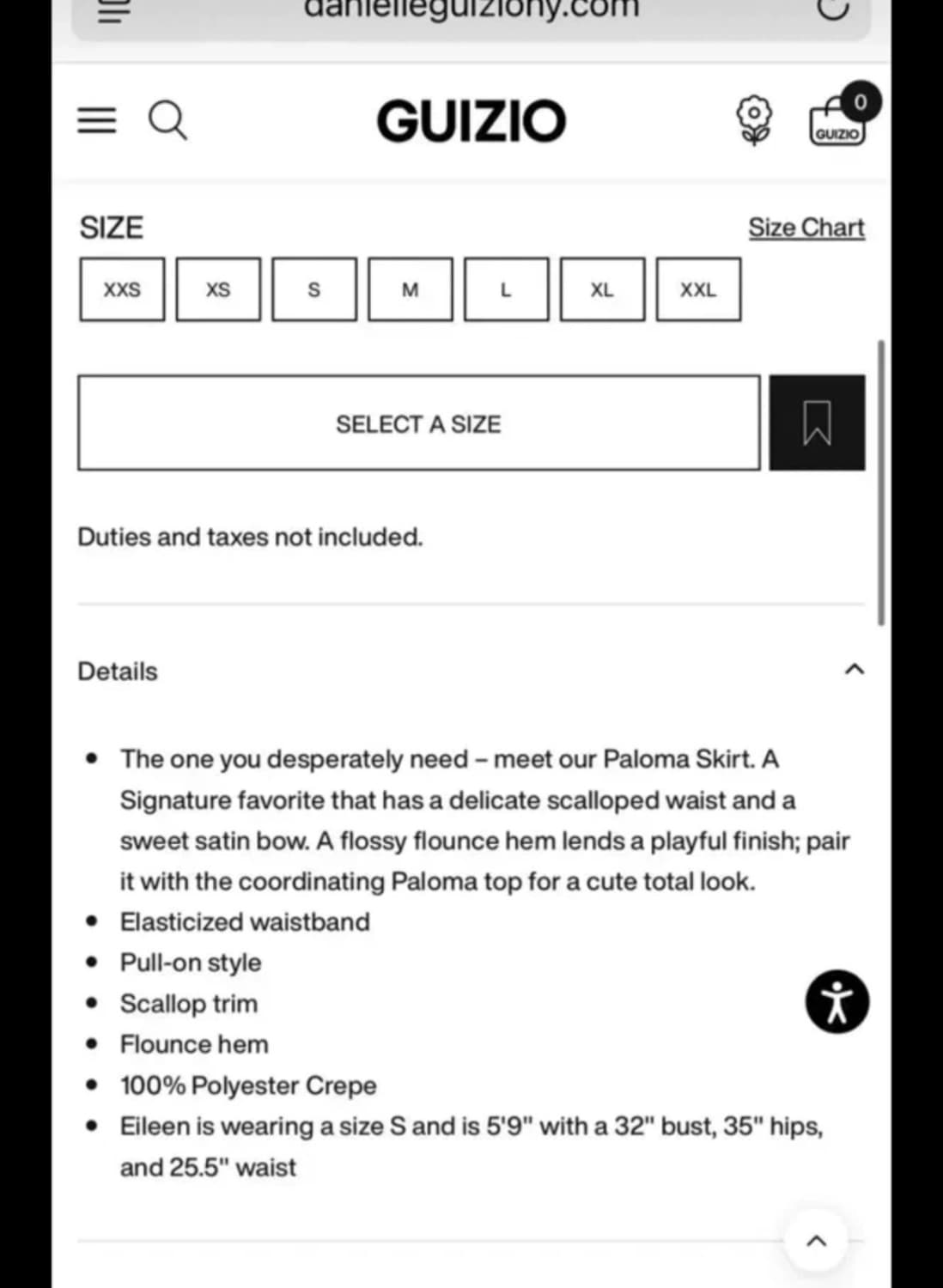 다니엘 귀조 Guizio 블랙 미디 스커트 상품이미지5
