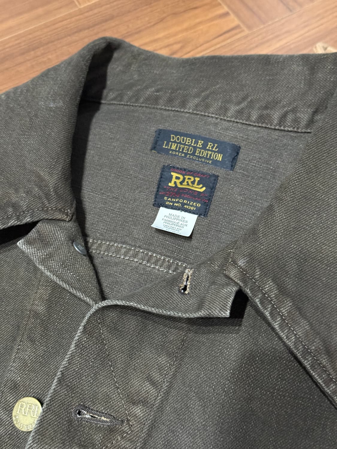 RRL 더블알엘 한국 한정판 Lot271 브라운 XL 판매 (코리아 익스 상품이미지2