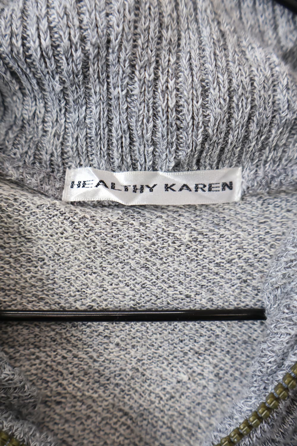Jpn Healthy Karen Y2k Knit Zip Hoodie 상품이미지6