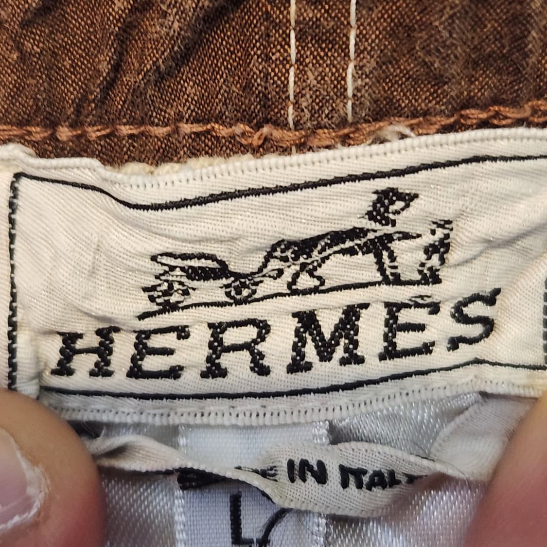 에르메스 브라운 숏 스윔 팬츠 (L) 상품이미지3