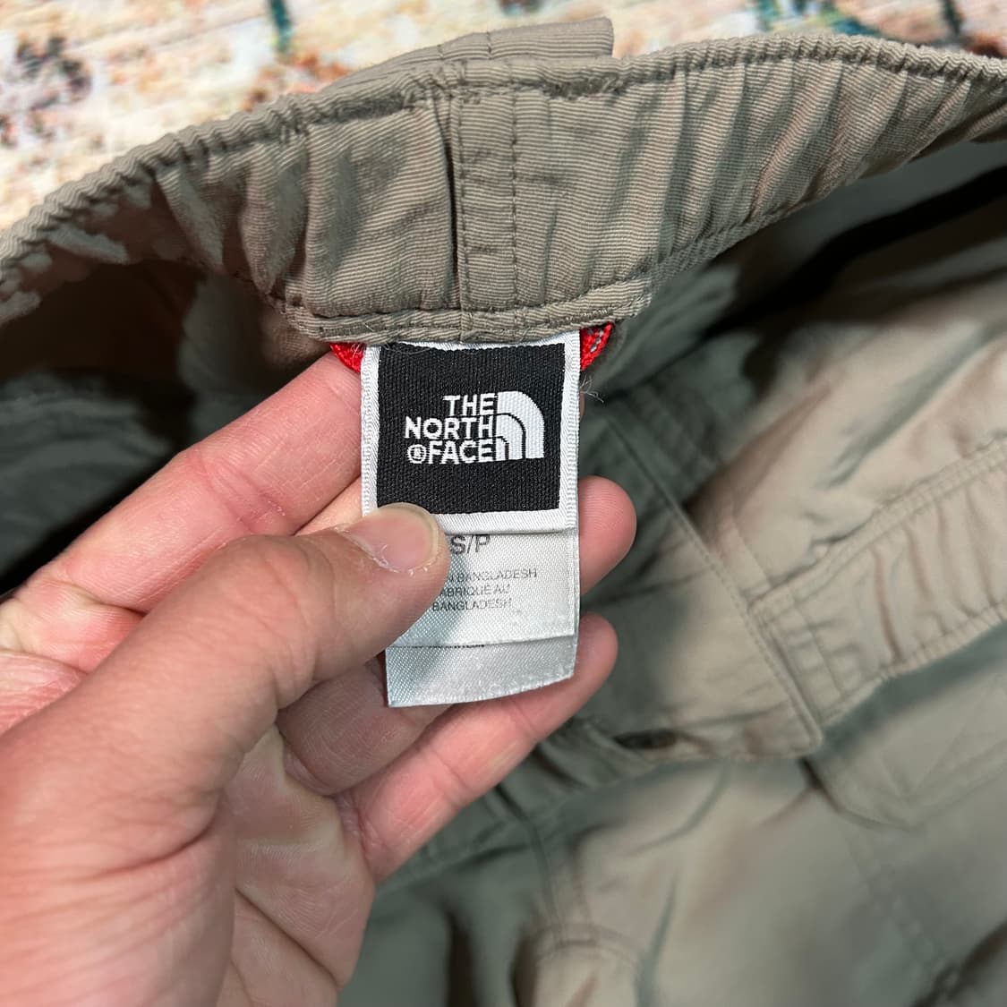 [S] 00s 노스페이스 벨티드 나일론 컨버터블 팬츠 카키 베이지  상품이미지6