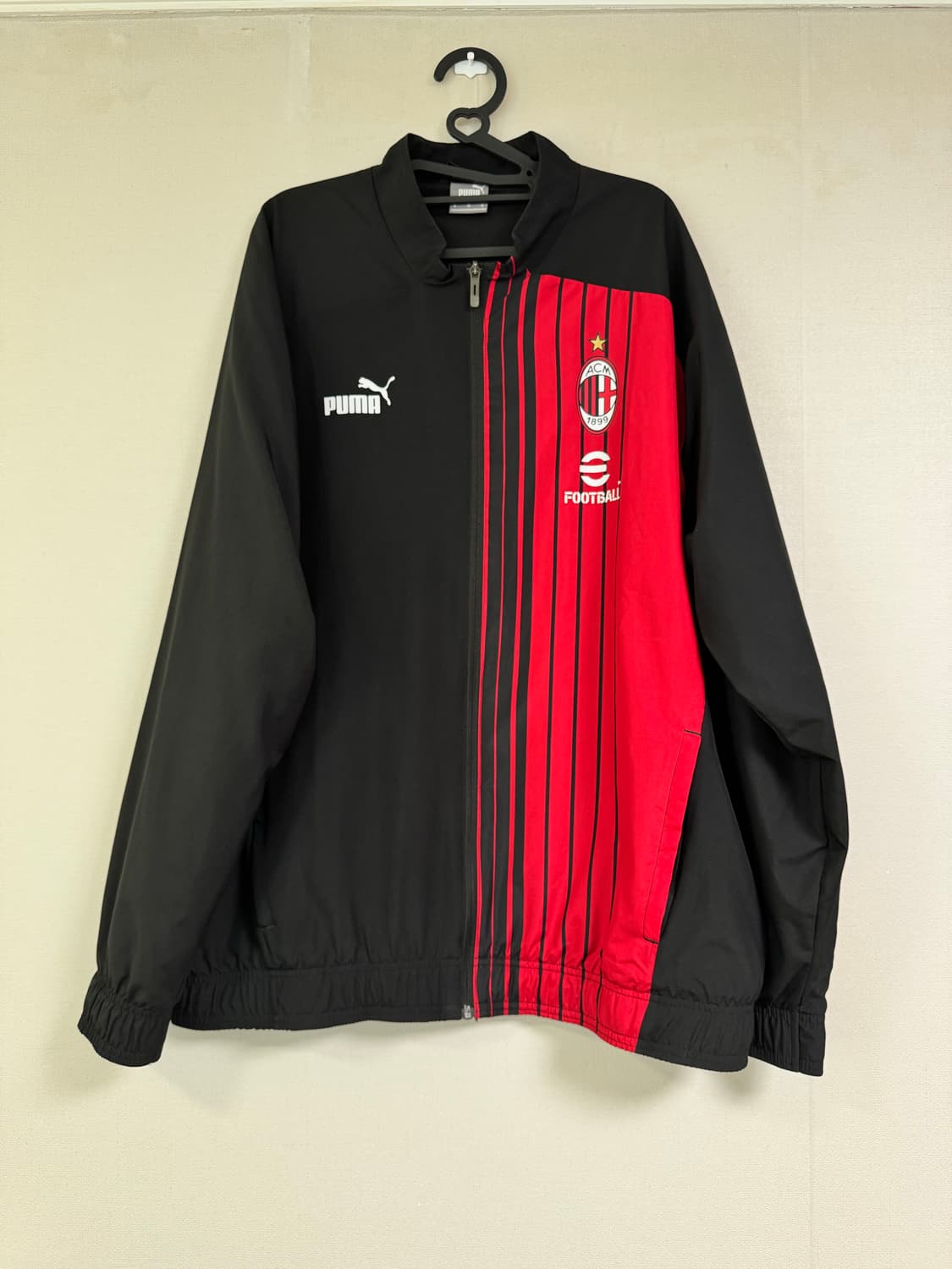 22-23 AC밀란 프리매치 집업 자켓 바람막이 저지 - XL 상품이미지1