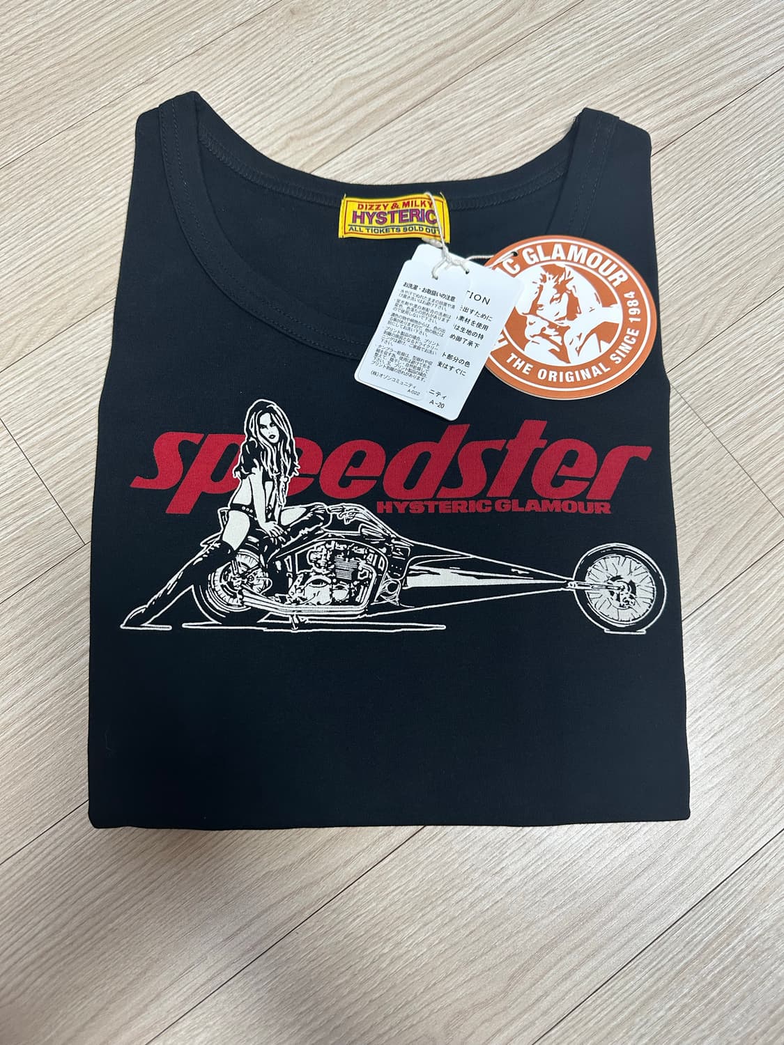 (새상품) 히스테릭 글래머 스피드스터 치비 티셔츠 블랙 상품이미지2
