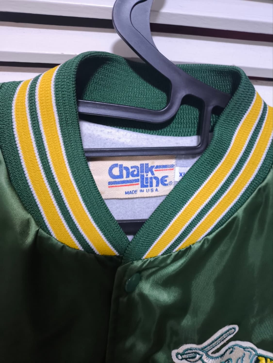 xl 90s 초크라인 스타디움 사틴 바시티자켓 상품이미지2