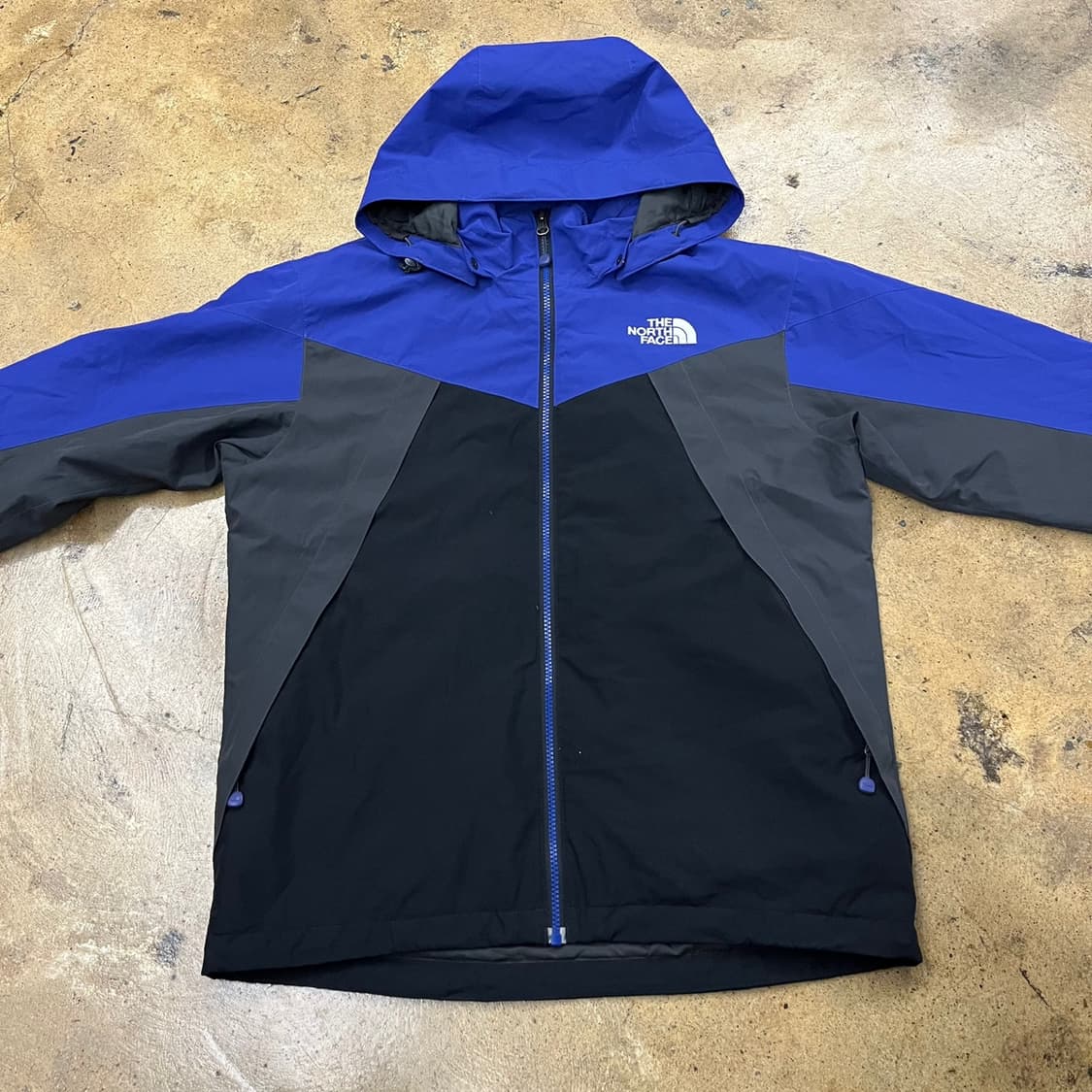 [정품/S] 노스페이스 바람막이 자켓 블루 블랙 배색 b16 상품이미지3