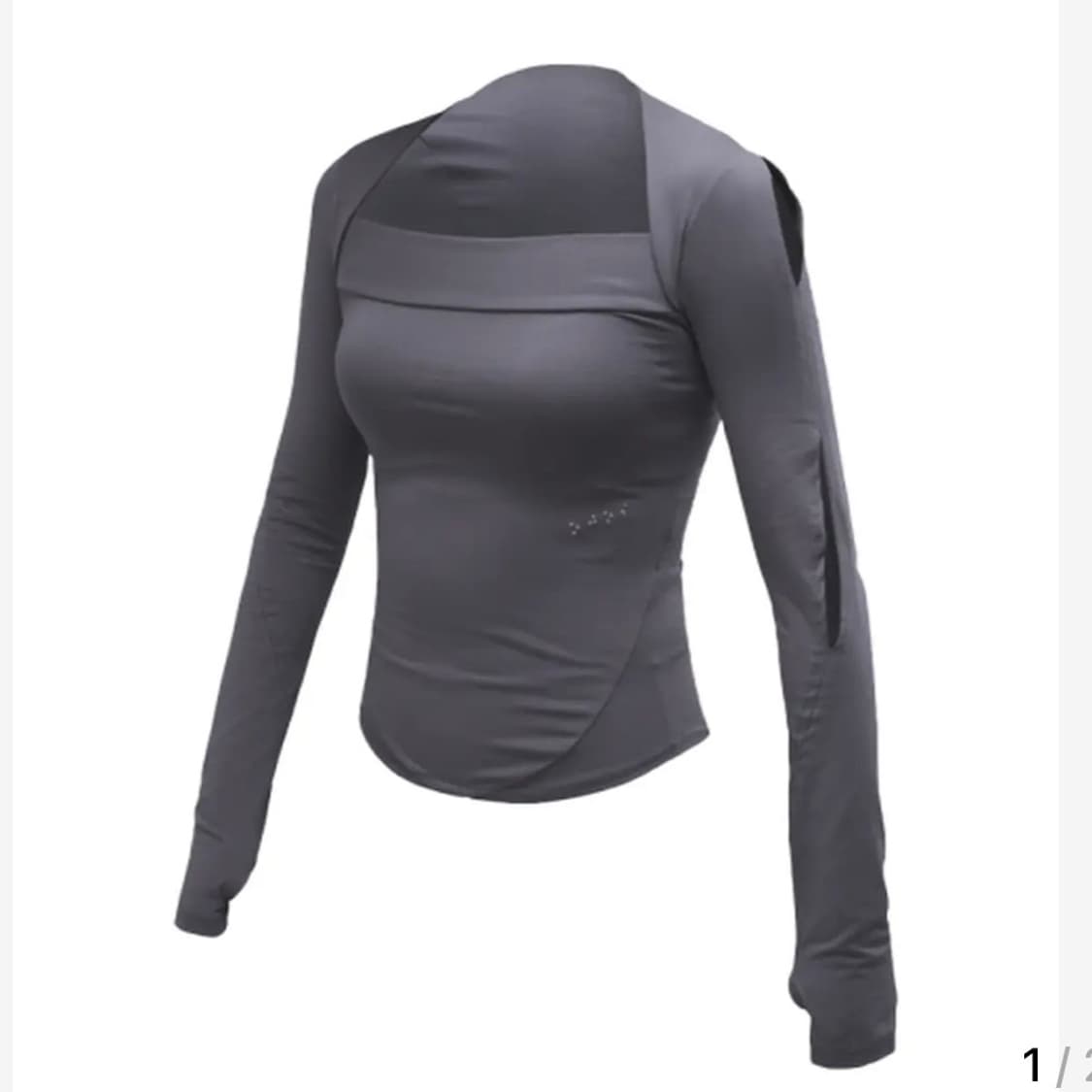 오호스 숄더 랩 롱슬리브 블랙 상품이미지4