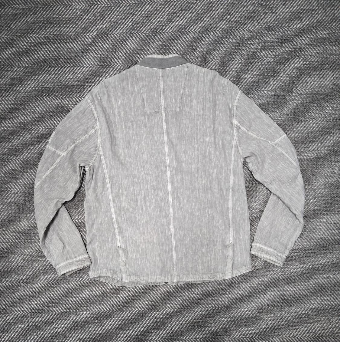 시리즈 린넨 다잉 MA-1 라이트 그레이 봄버 상품이미지3