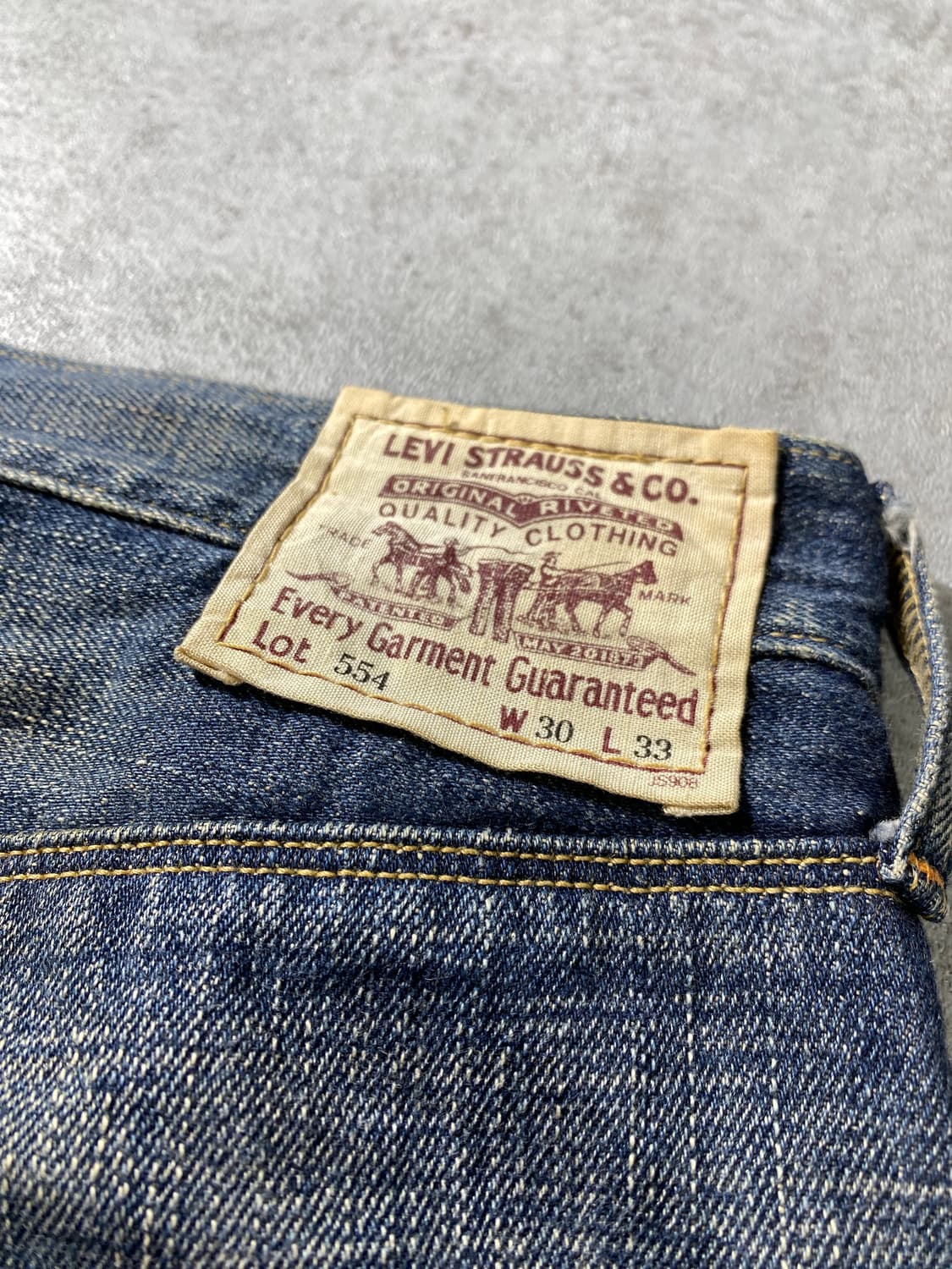 [28] 00s Levi's 554 리바이스 셀비지 와이드 데님팬츠 상품이미지6