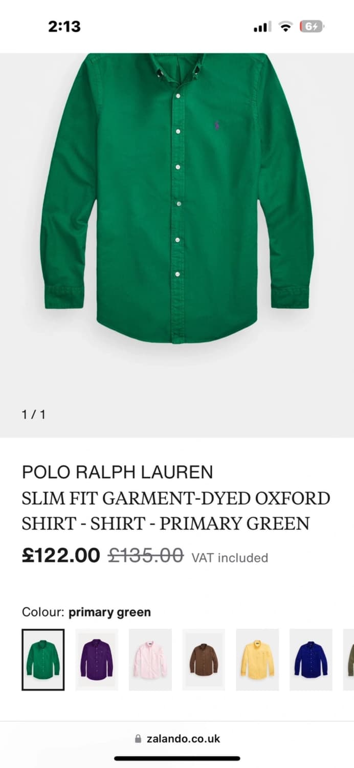 폴로 초록색 셔츠 상품이미지3