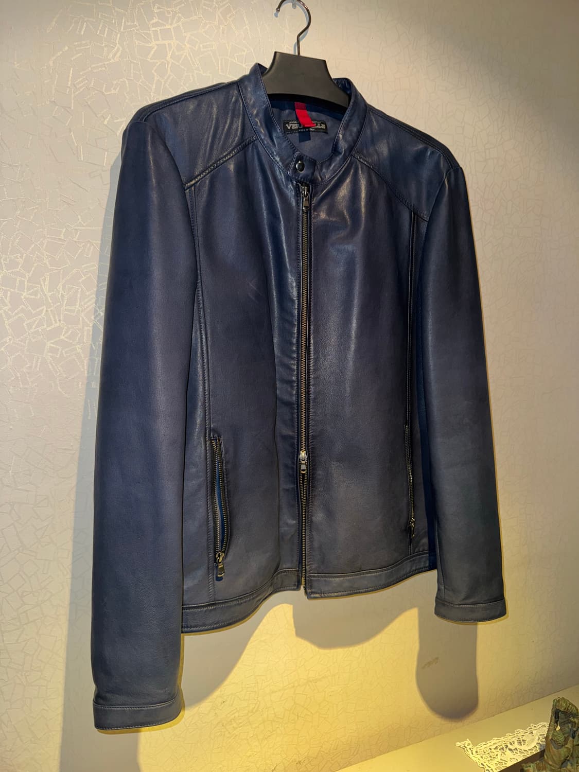 Vera Pelle Italy Leather 가죽자켓 Deep Blue 상품이미지2