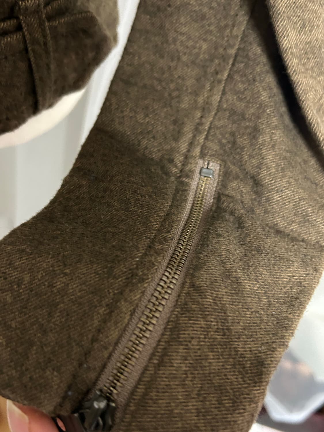 00‘s y2k 빈티지 하이넥 브라운 자켓  상품이미지3