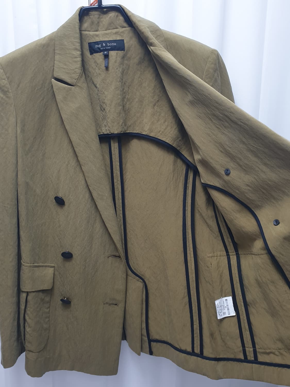 래그앤본 더블 블레이저 카키색 상품이미지5