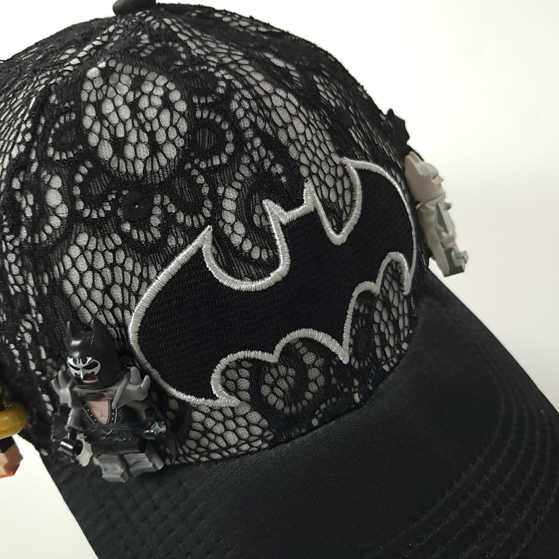 배트맨 2017 DC 블랙 레이스 자수 & 레고 피규어 볼캡 P2118 상품이미지1
