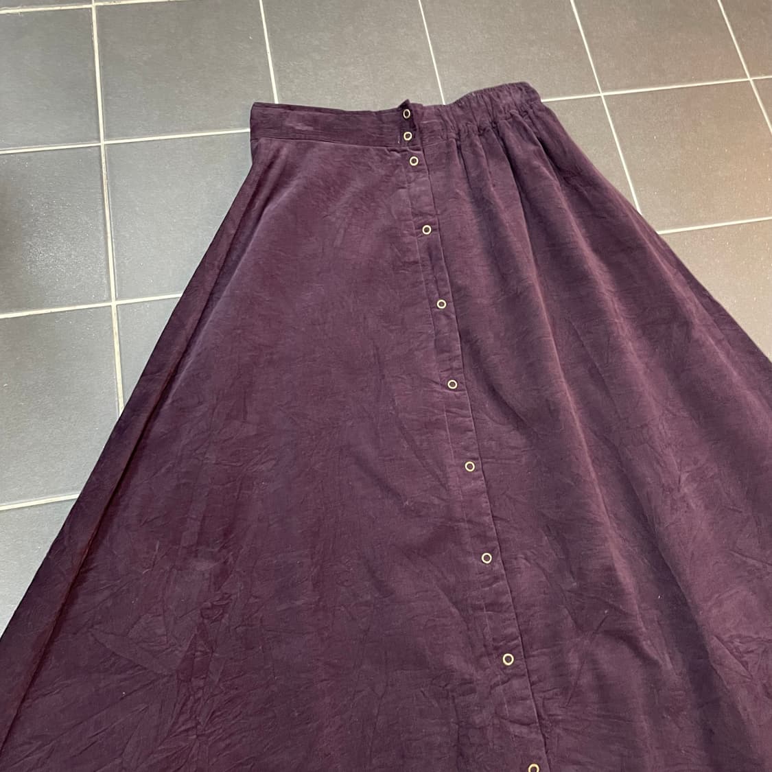 Vintage coduroi long skirt 상품이미지4