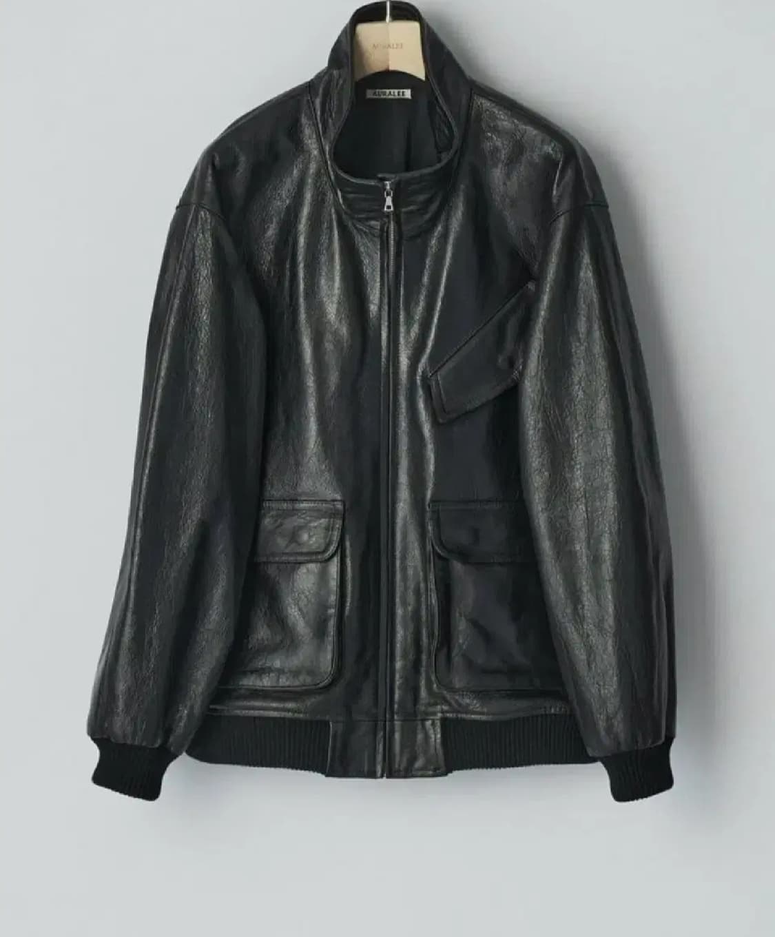 오라리 레더 블랙 LAMB LEATHER 3사이즈 상품이미지1