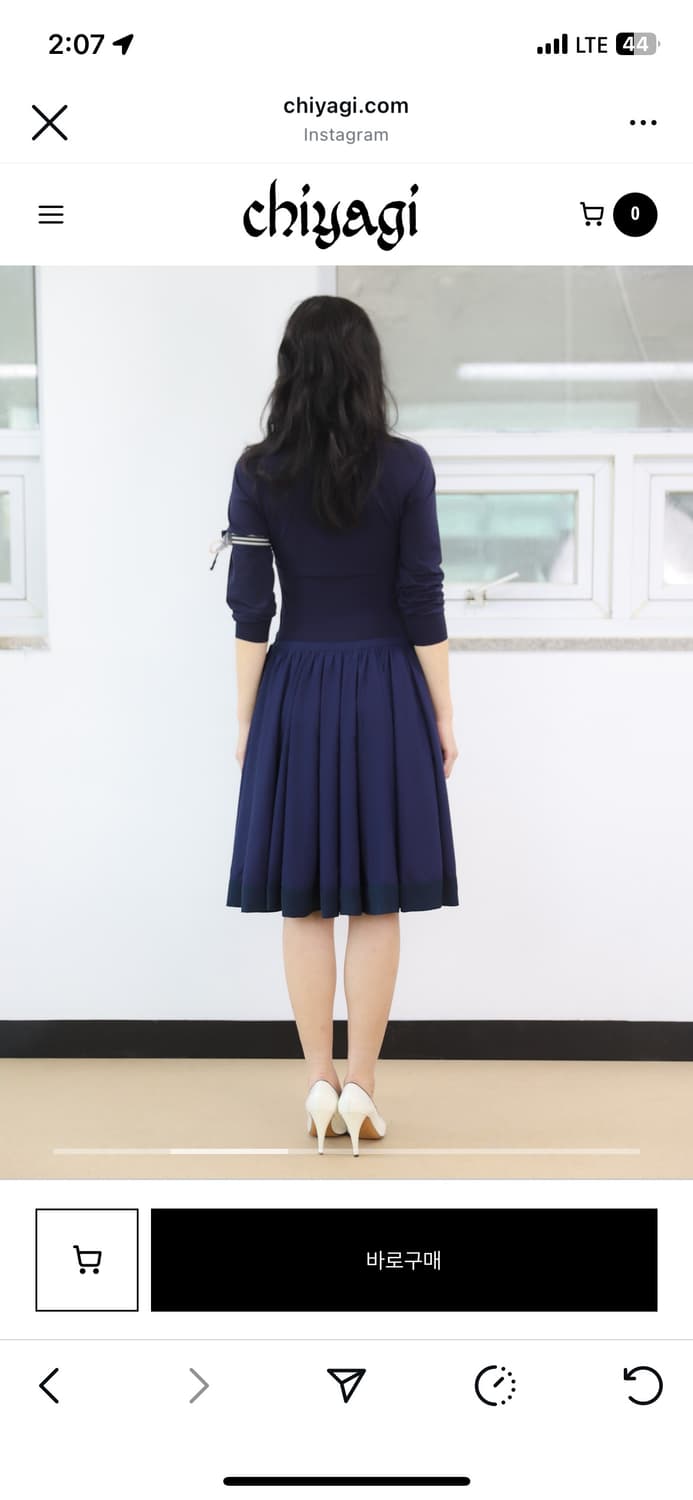 키야기 Adyra 탑 네이비 M 상품이미지2