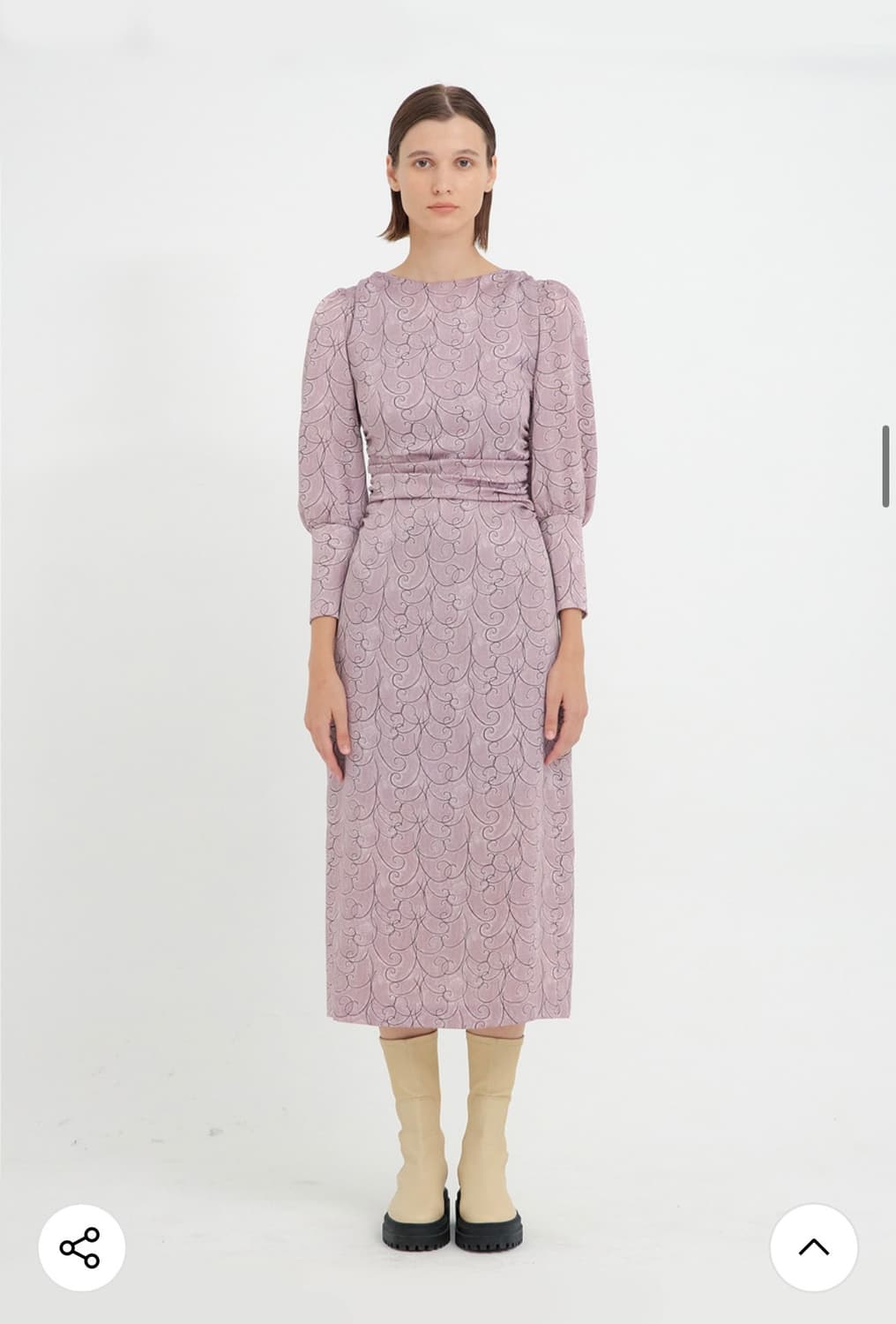 룩캐스트 pink kate shirring dress 상품이미지2