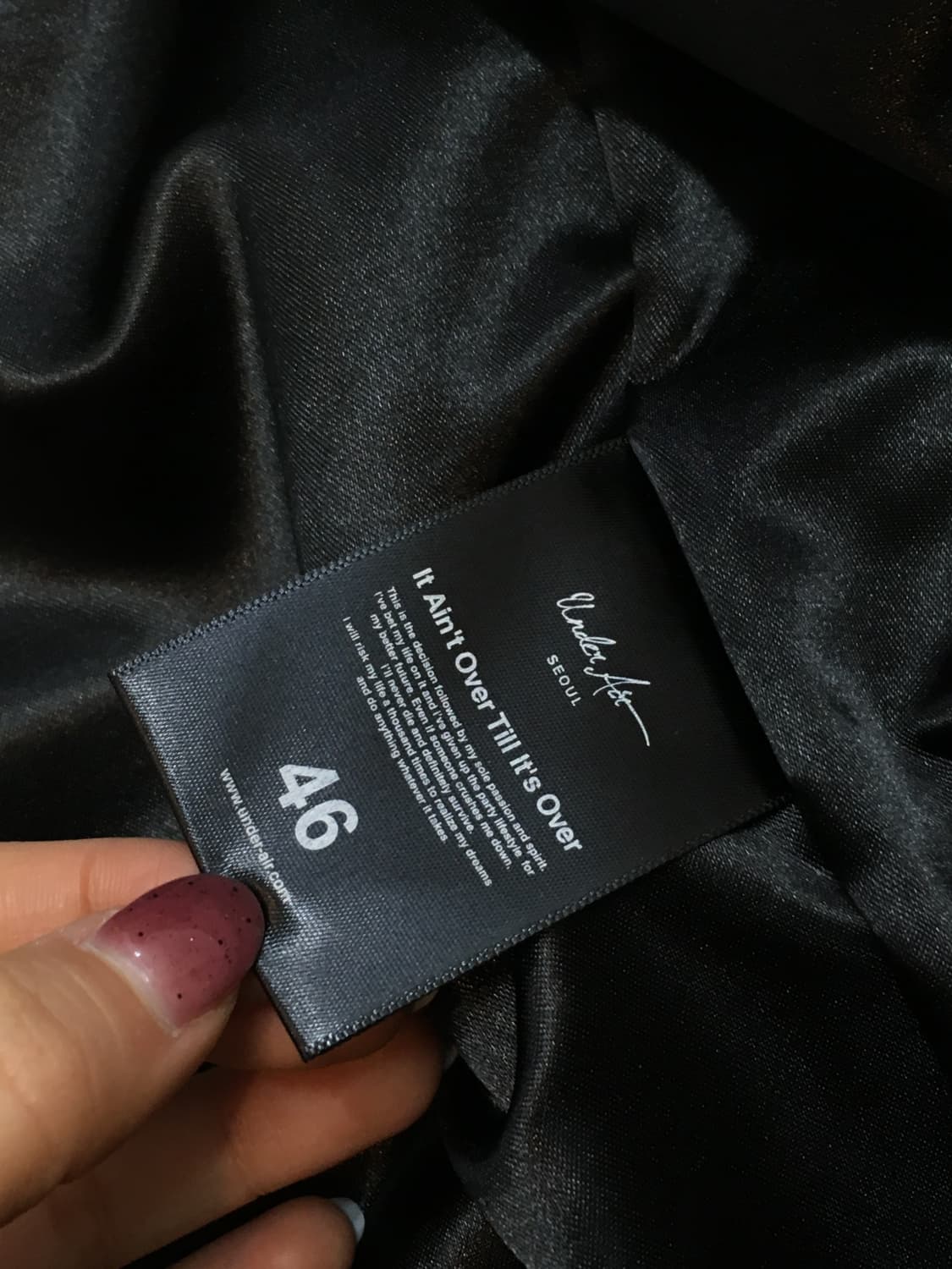 언더에어 크레인 사틴 수베니어 재킷 상품이미지9