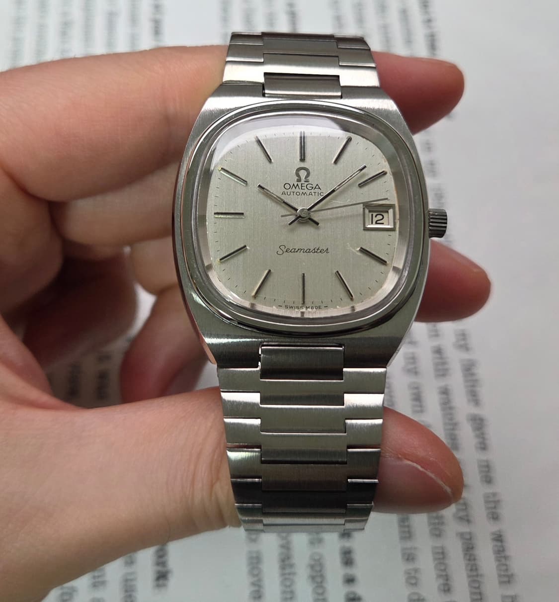 빈티지 오메가 씨마스터 테레비 순정 실버 싱글데이트 뻐뻐시 브슬 ver. 상품이미지2