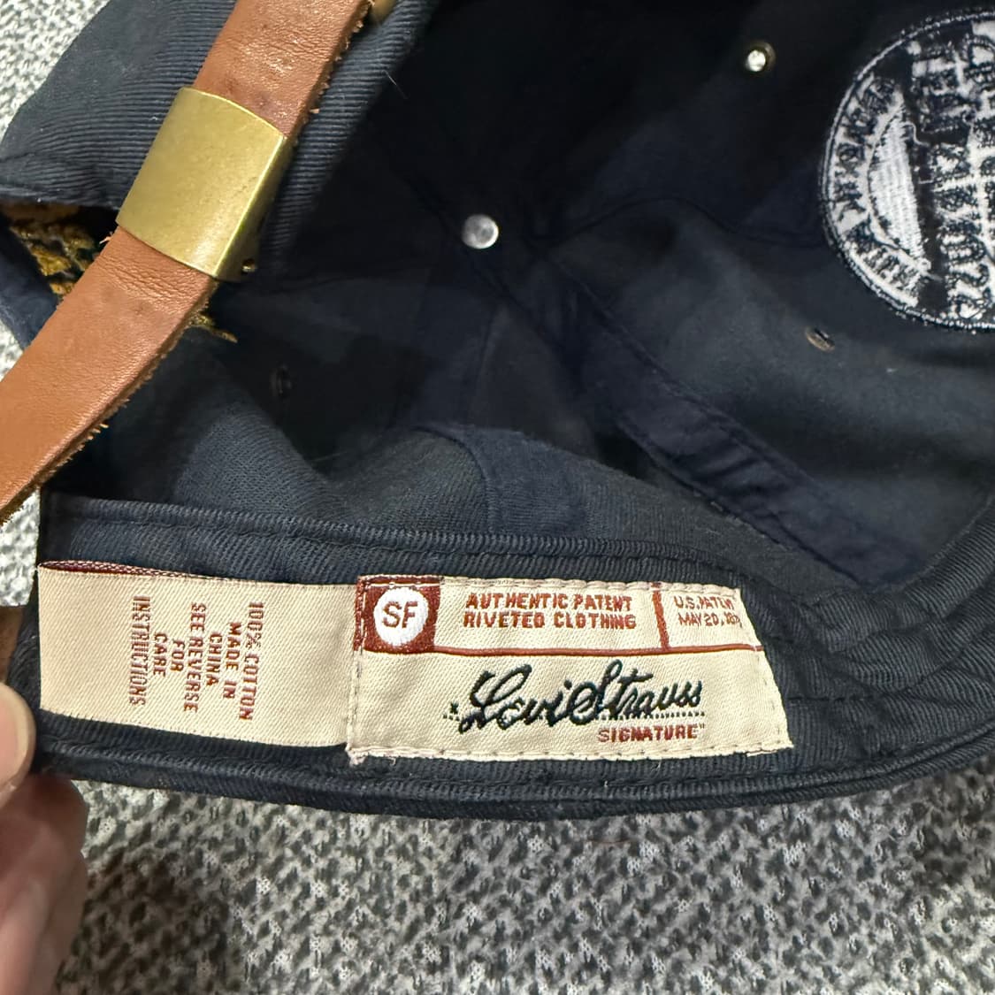 품명 - F 리바이스트라우스 시그니처 리벳 빈티지 볼캡 모자 상품이미지8