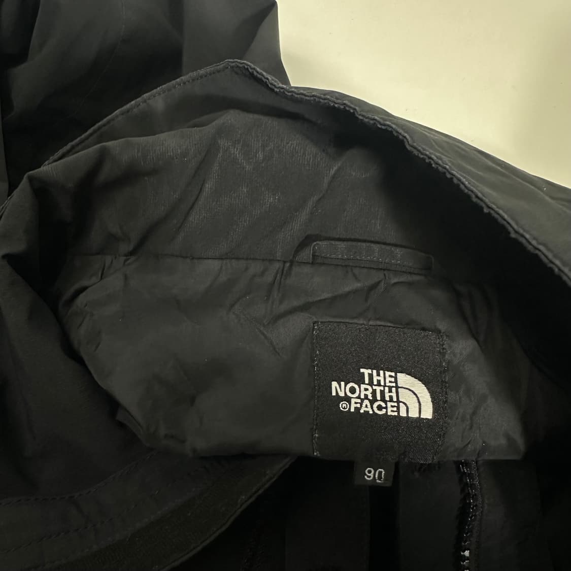 90-95 M 노스페이스 블랙 기본로고 바막자켓 상품이미지4