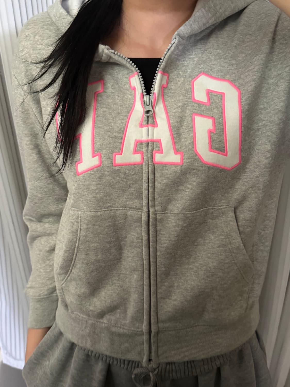 갭 그레이 후드집업 XL 상품이미지1