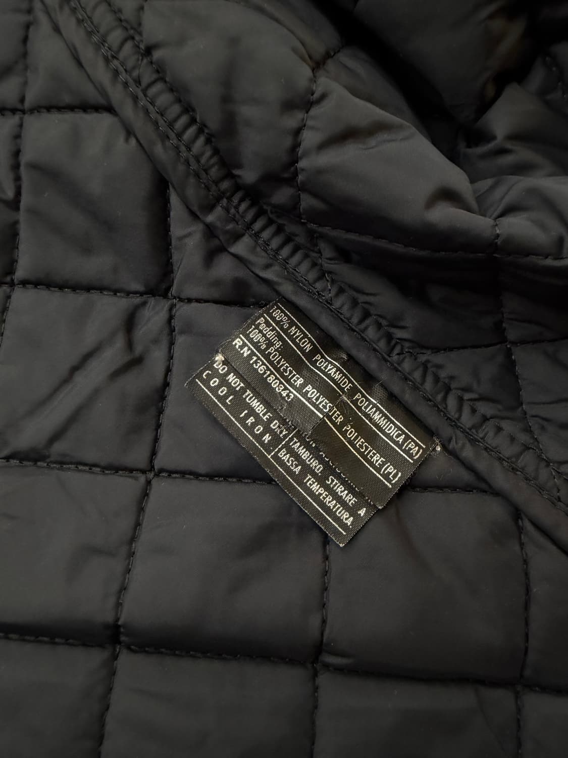 40/ 페라가모 레더 트리밍 퀄팅 패딩 자켓 상품이미지9