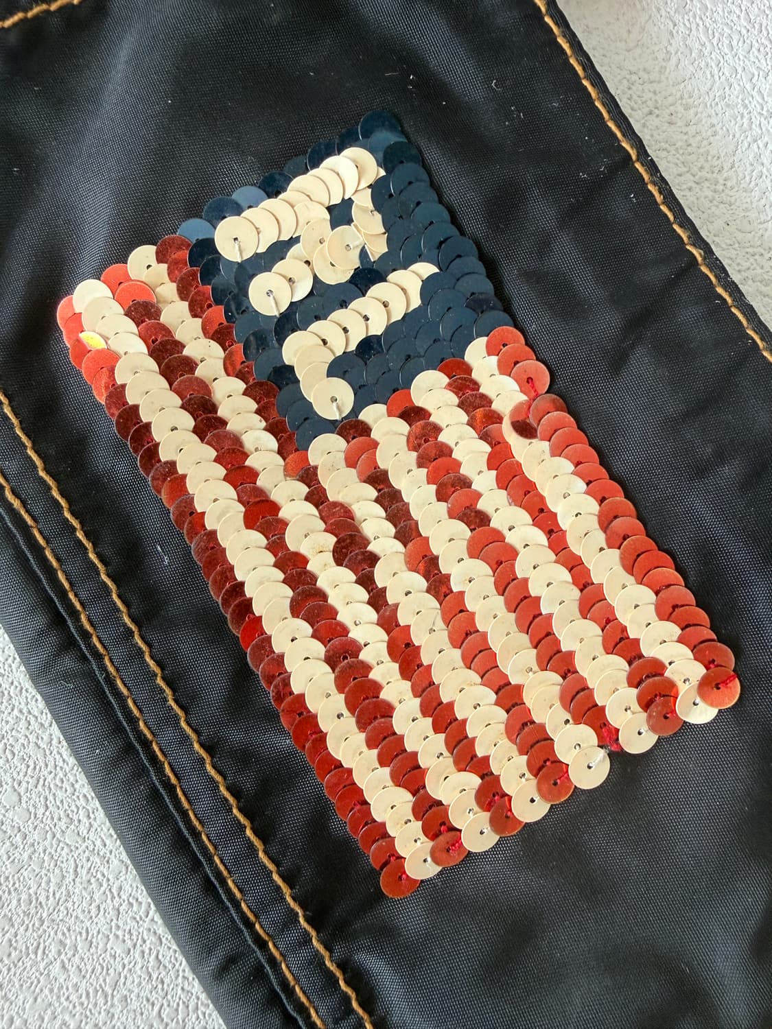 폴로 진스(POLO JEANS) 성조기 비즈 미니백 상품이미지3