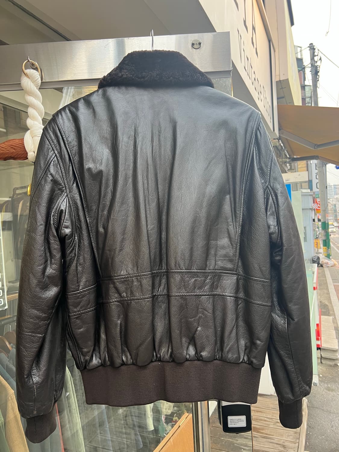 00’s Korea military 공군 조종사 가죽자켓 105 상품이미지5