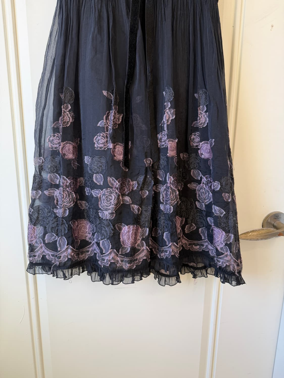 일본빈티지 연말룩 로즈 벨벳 원피스 상품이미지7