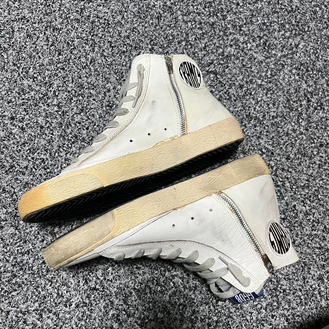 골든구스 하이탑 스니커즈 화이트 실버 38 상품이미지3