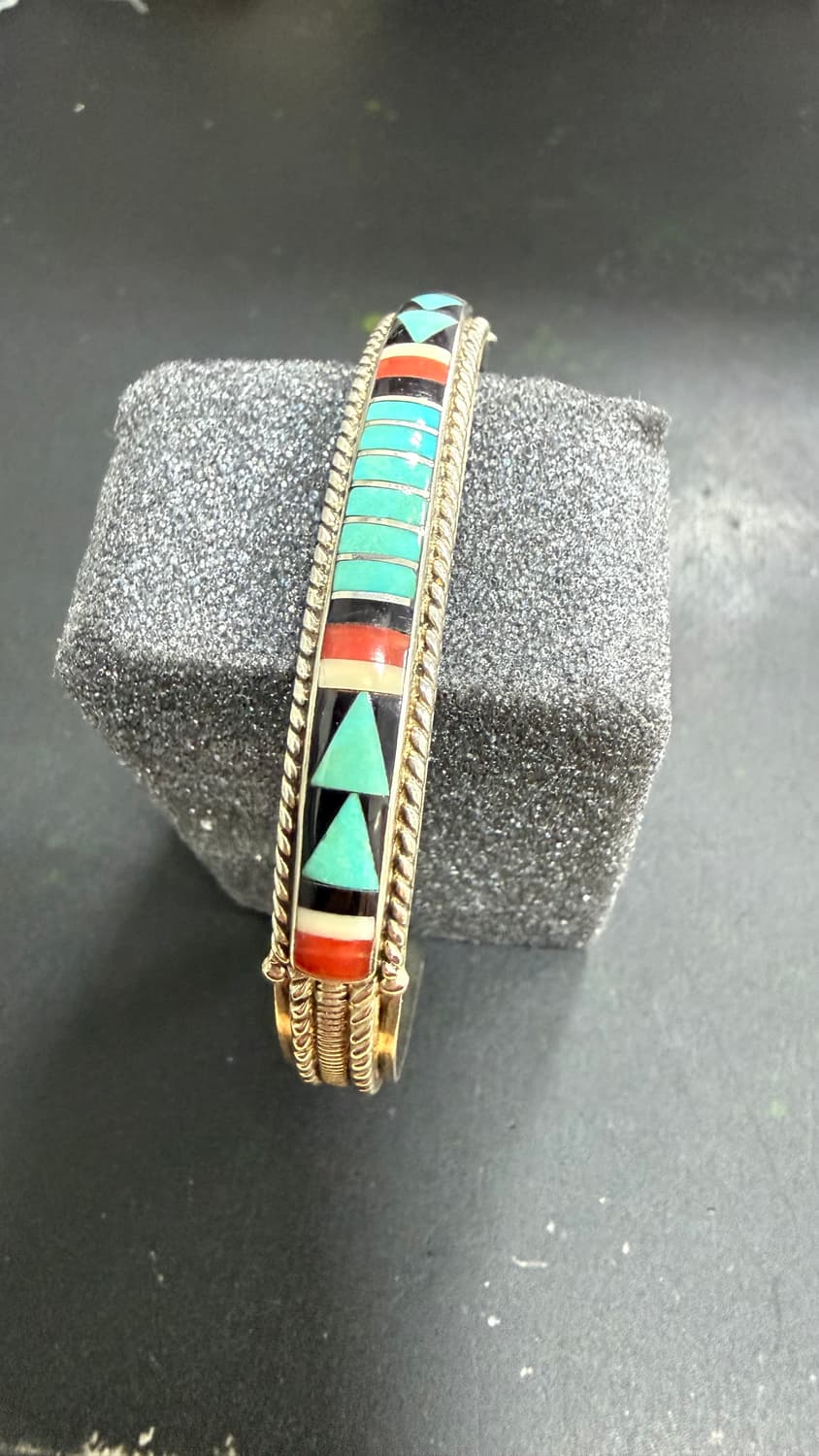 Navajo zuni inlay bangle 상품이미지3