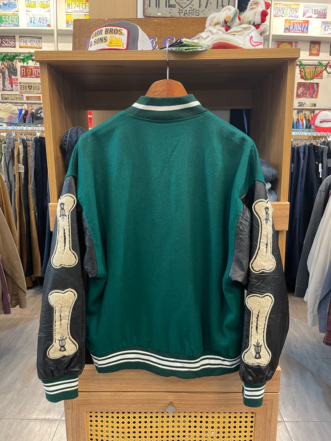 USA 빈티지 레더 바시티자켓 B51 상품이미지5