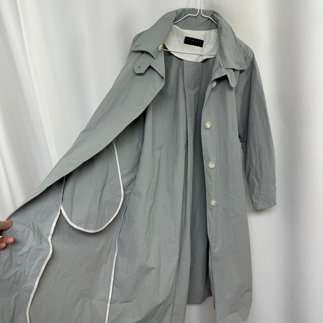  시슬리 여자 허리끈 춘추 롱자켓 코트 42  상품이미지10